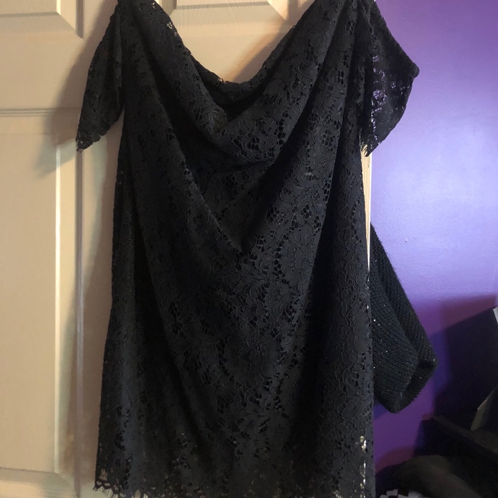 Black Off the Shoulder Dress